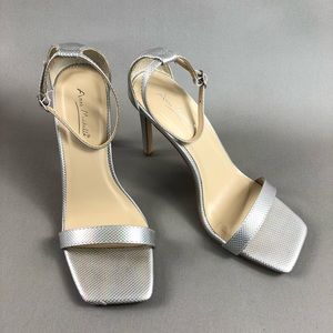 Anne Michelle Colorblock Pointy Toe Ankle Strap Pump